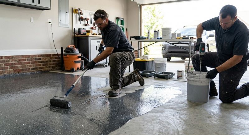 Epoxy Coating Installation in Greenville, SC